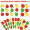 9 Sheets Back to School Apple Window Clings, Reusable Double Sided Classroom Window Stickers with Colorful Cartoon Apple Designs for Glass, First Day of School Decorations, Nursery and Classroom Decor